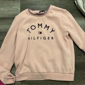 pink tommy hilfiger crewneck
